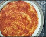A picture of step 6 of Chicken fajitas pizza.