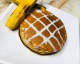 A picture of step 6 of Banana pancakes.