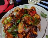 A picture of step 4 of Chilli Paneer.