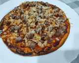 Foto del paso 4 de la receta: Pizza de hamburguesa con cebolla y Queso (invención mía)