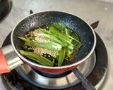 A picture of step 6 of Khandvi.