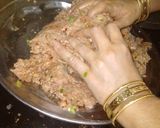 A picture of step 4 of Chapli kabab.