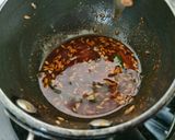 A picture of step 4 of Chhole chana masala (one pot recipe).