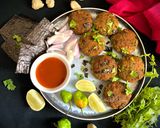 A picture of step 4 of Soya Seaweed Tikki / Cutlet / Patty.