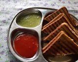 A picture of step 8 of Brown bread Potato stuff peanuts butter grilled sandwich.