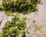 A picture of step 1 of Lettuce Green Onion Paratha.