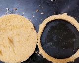 A picture of step 3 of Disc Paneer tikka masala sandwich.