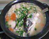 鮭魚頭蔬菜味增湯的食譜步驟5照片