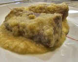 Foto del paso 6 de la receta: Solomillo de cerdo en salsa de calabacín, puerros y queso