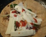Foto langkah ke 4 dari resep Mexican Beef Quesadilla #snack 🇲🇽.