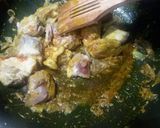 A picture of step 4 of Punjabi alo gosht.