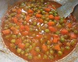 A picture of step 7 of Carrot Peas curry.