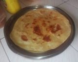 A picture of step 4 of Pumpkin Chapati's.