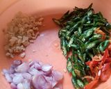 Foto langkah ke 2 dari resep Cumi Asin Cabe Ijo.