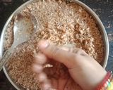 A picture of step 4 of Coconut badami laddu.