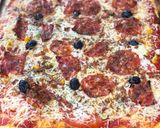 Une image de l'étape 4 de Pizza chorizo /poivrons.