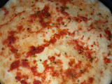 Pizza de crudo con rúcula 👌