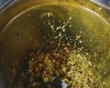 A picture of step 5 of Chettinad brinjal (kathirikai) masala.