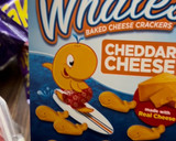 A picture of step 2 of Christmas lunchable snackle box.