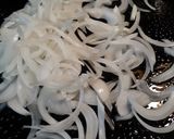 A picture of step 1 of Onions, Beef, and Tortillas.