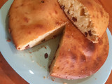Bizcochuelo de vainilla con pasas de uva😋