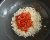 A picture of step 3 of Quinoa Pulao.