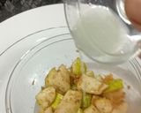 A picture of step 2 of Babugosha / Pear Chaat.