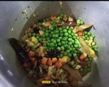 A picture of step 3 of Swaminarayan Kadhi Khichdi (Satvik Khichdi).