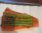 A picture of step 2 of Salmon wrap.