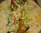 A picture of step 7 of Chicken shawarma with homemade pita bread in tawa yumm 😋.