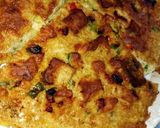 A picture of step 4 of Awara/Tofu fritata/pizza😍.