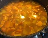 Une image de l'étape 7 de Soupe de potimarron aux navets tomates et citron confit.