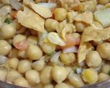 A picture of step 5 of Signature Chana Chat 🤤🤤🤤.