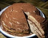 Foto langkah ke 9 dari resep Mille crepes cappucino.