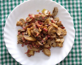 Foto del paso 6 de la receta: Revuelto de champiñones con jamón