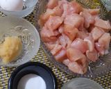 A picture of step 1 of Chicken manchurian.