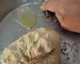 A picture of step 3 of No Yeast Pizza (Party style).