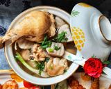 Hình bước làm 5 của món Canh khoai môn thịt gà