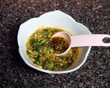 A picture of step 1 of Sake Steamed Chicken With Lemon Sauce.
