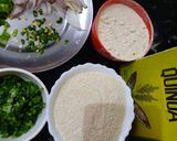 A picture of step 1 of Quinoa flour paratha.
