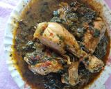 A picture of step 3 of Chicken spinach with fenugreek leaves.