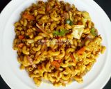 A picture of step 4 of Stir fry veggies macaroni.