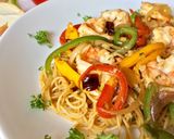 รูปขั้นตอนการทำที่ 4 ของ เมนูเส้น สปาเก็ตตี้ผัดพริกหวาน