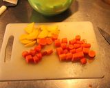Foto del paso 6 de la receta: Hortalizas con lenguaditos fritos y salsa de don roquefort para Tutti
