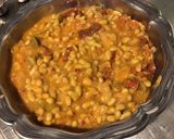A picture of step 7 of Flageolets with Onions, Garlic, Sun-Dried Tomatoes, and Homemade Chakchouka.