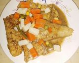Foto del paso 3 de la receta: Mero con vegetales en jugo de limón y pimienta