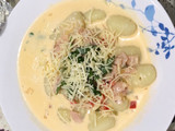 Pasta con Salsa de queso