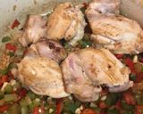A picture of step 5 of Chicken and sausage gumbo.