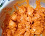 A picture of step 1 of Chicken 65 Fry.