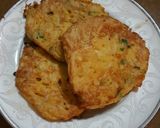 Foto langkah ke 3 dari resep Perkedel telor enoki/enoki pancake keto #siapramadan.